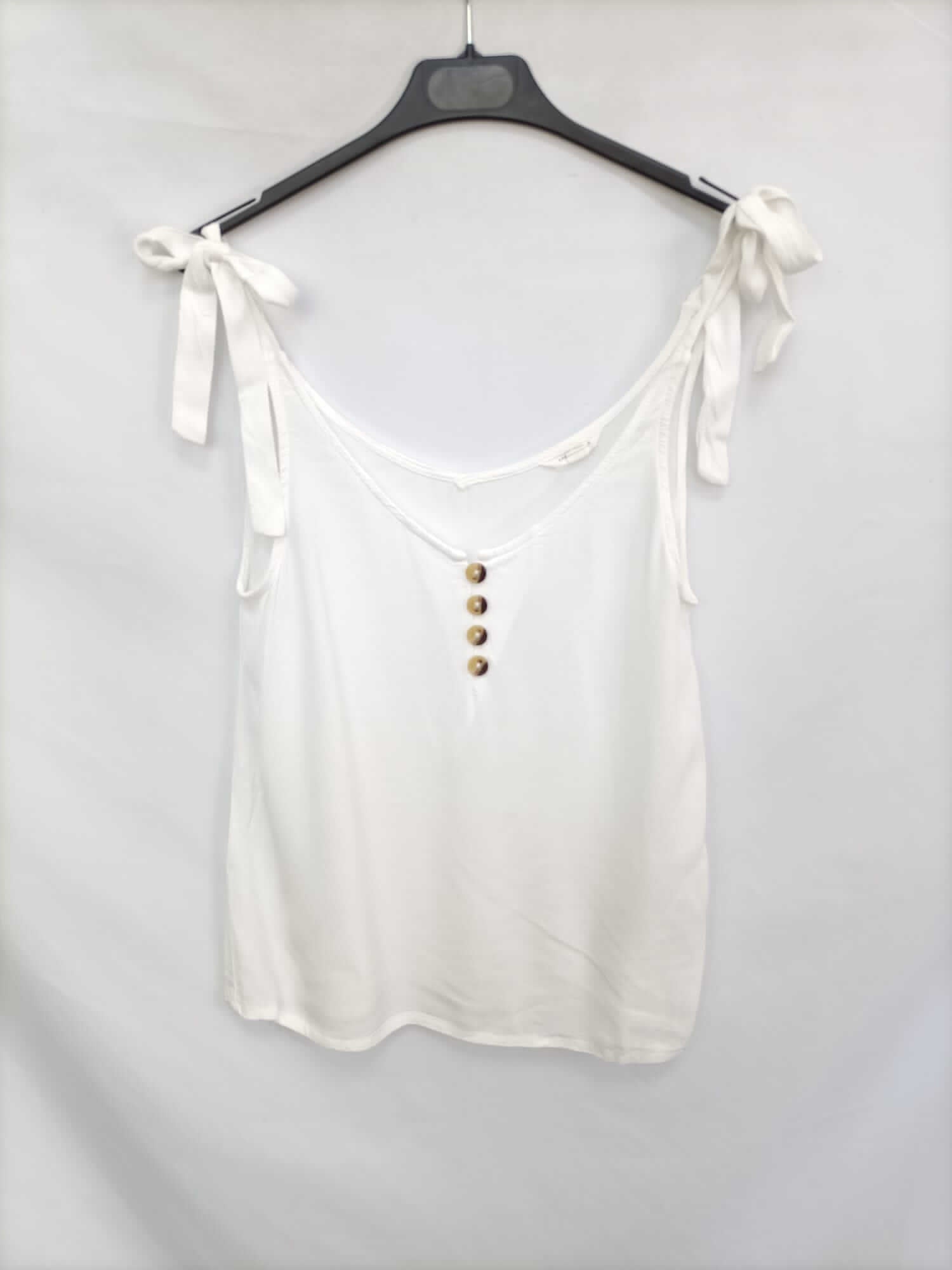 SPRINGFIELD. Top blanco tirantes T.36