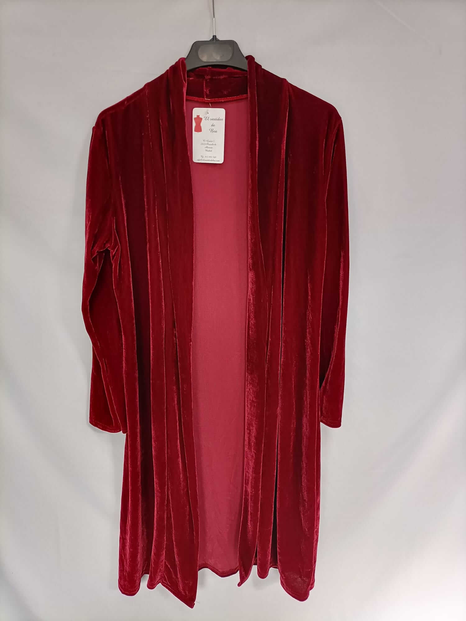 EL VESTIDOR DE BEA. Chaqueta burdeos larga T.u