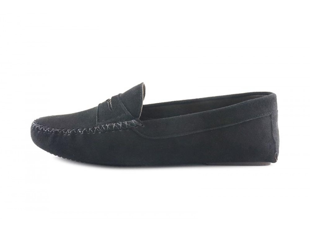 Mocasin para casa ante negro Jeromin
