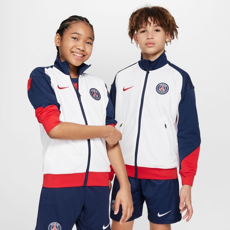 Paris Saint Germain Chaqueta de entrenamiento Academy Profesional Anthem - Blanco/Rojo universitario/Marina de Medianoche Niños
