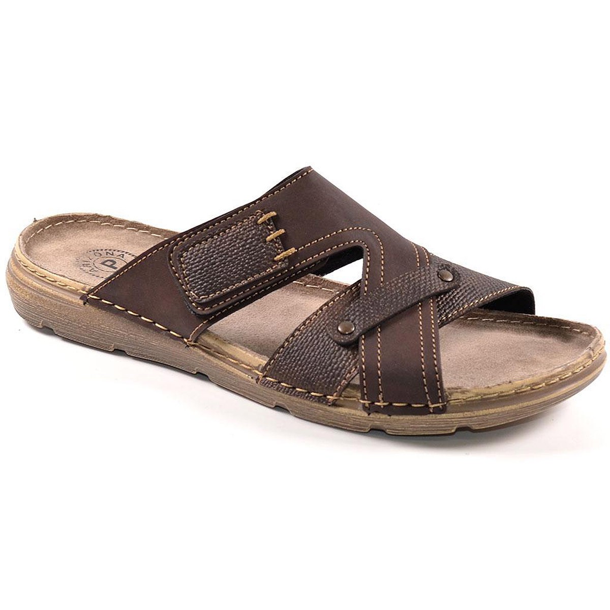 8013 KELARA Sandalia ZUECO Hombre. Acolchada Ligera