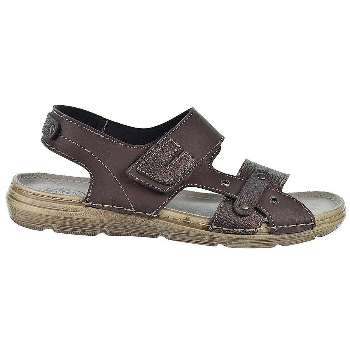 8018 Arizona Sandalia Acolchada Caucho Velcro Hombre