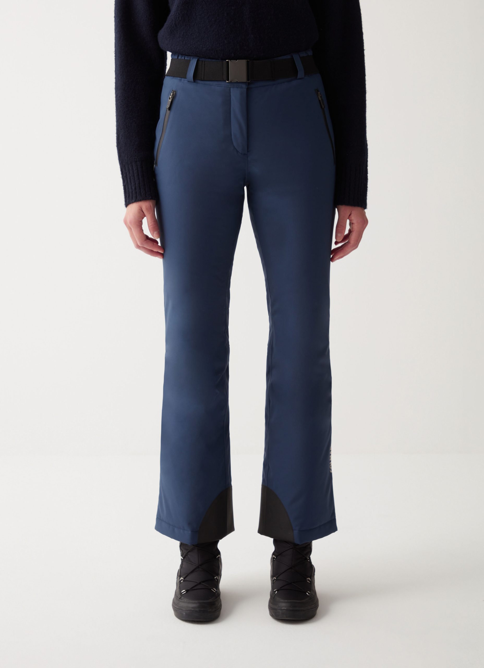 Pantalón de esquí relleno con cinturón