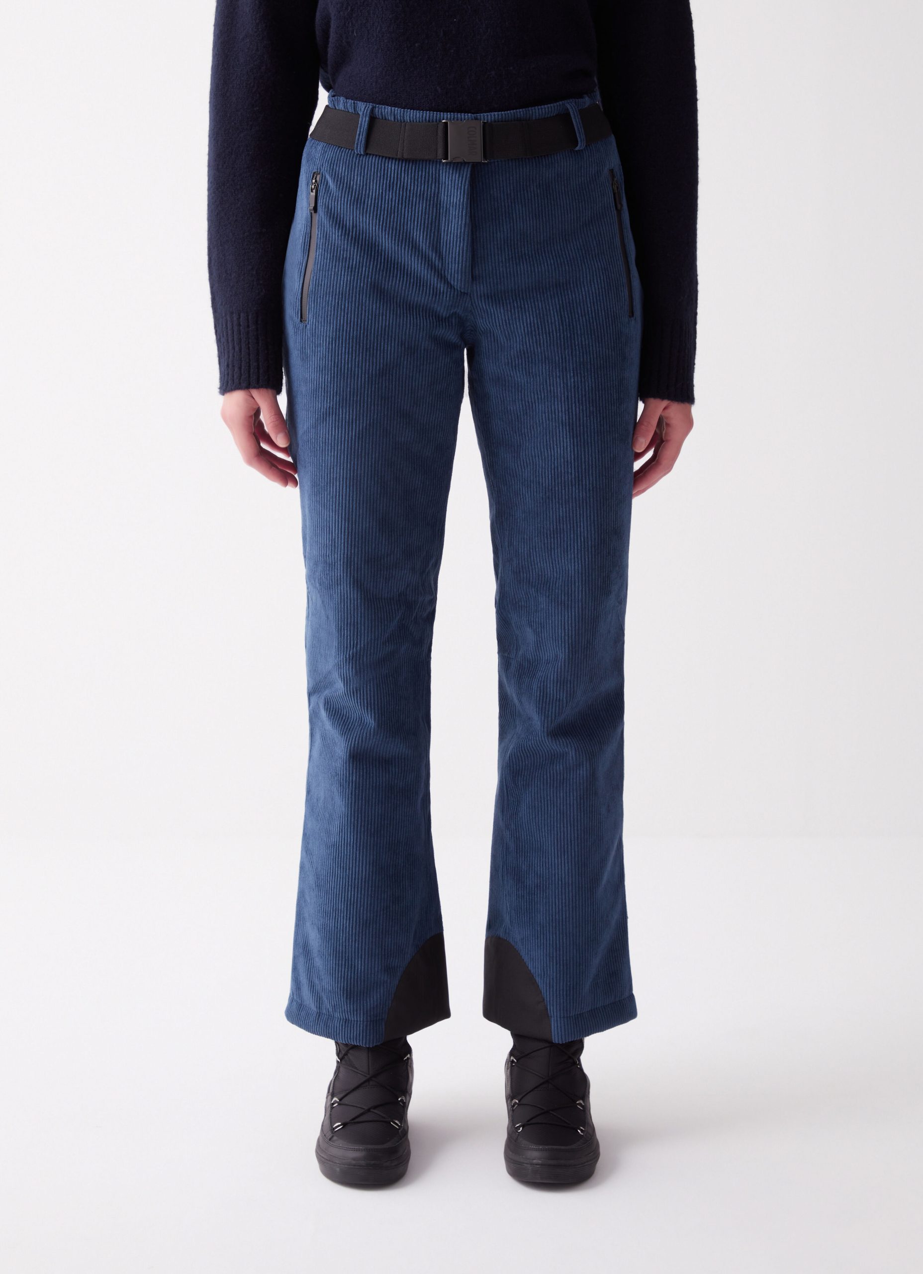 Padded corduroy ski pants