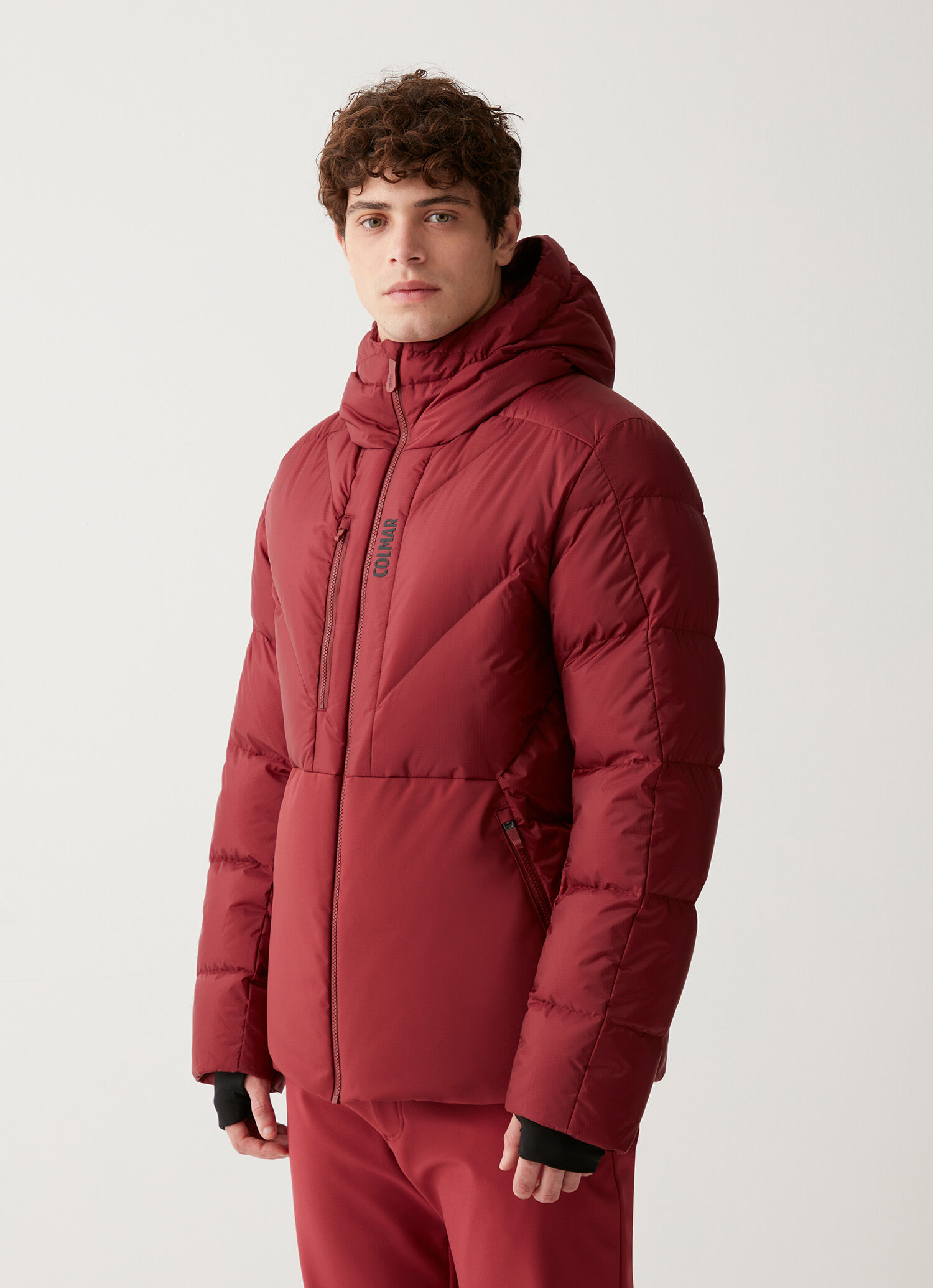 Puffy ripstop ski jacket