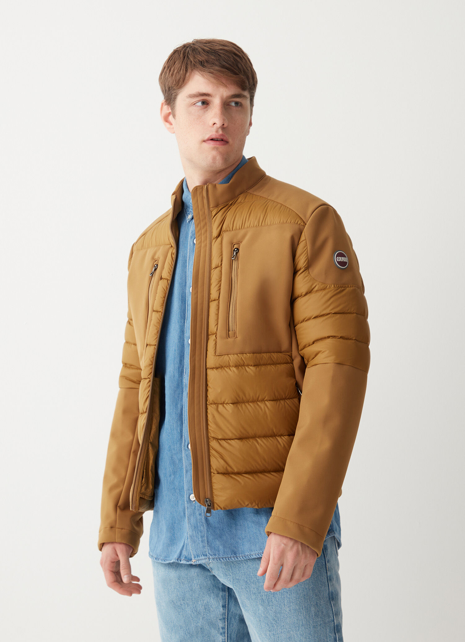 Plumífero motero de doble tejido