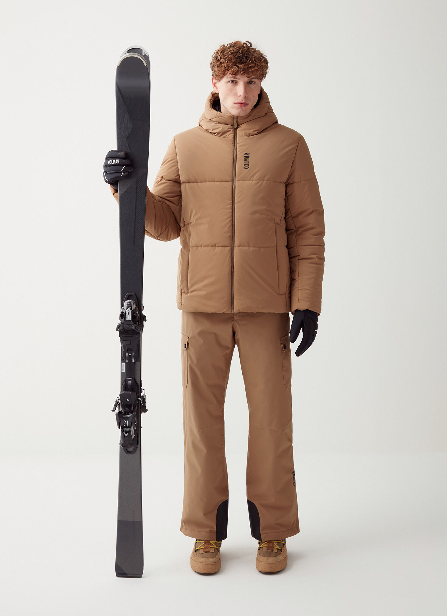 Chaqueta de esquí con acolchado amplio