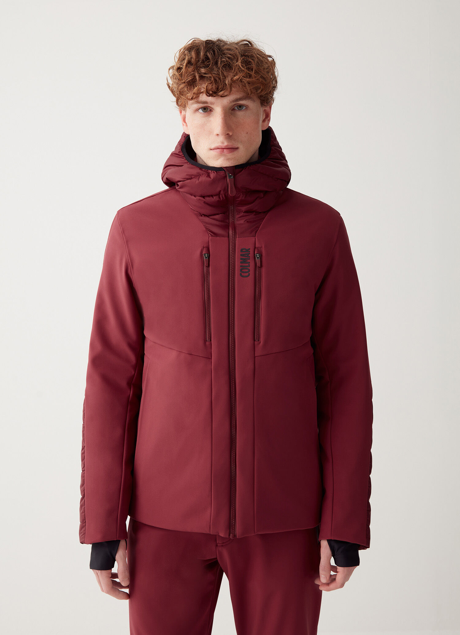 Chaqueta de esquí con inserciones acolchadas