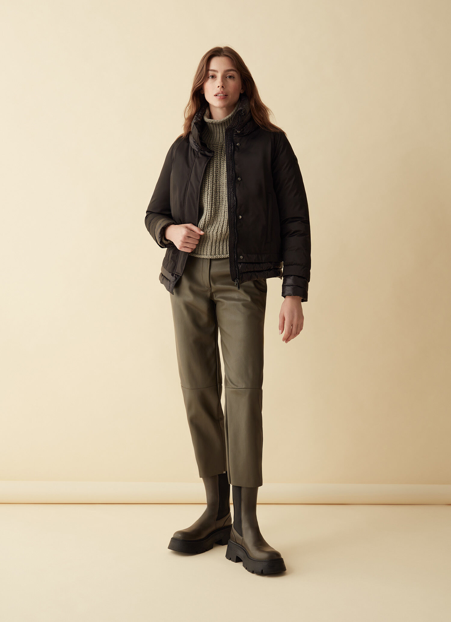 Jacket in two Recycled Essentials fabrics