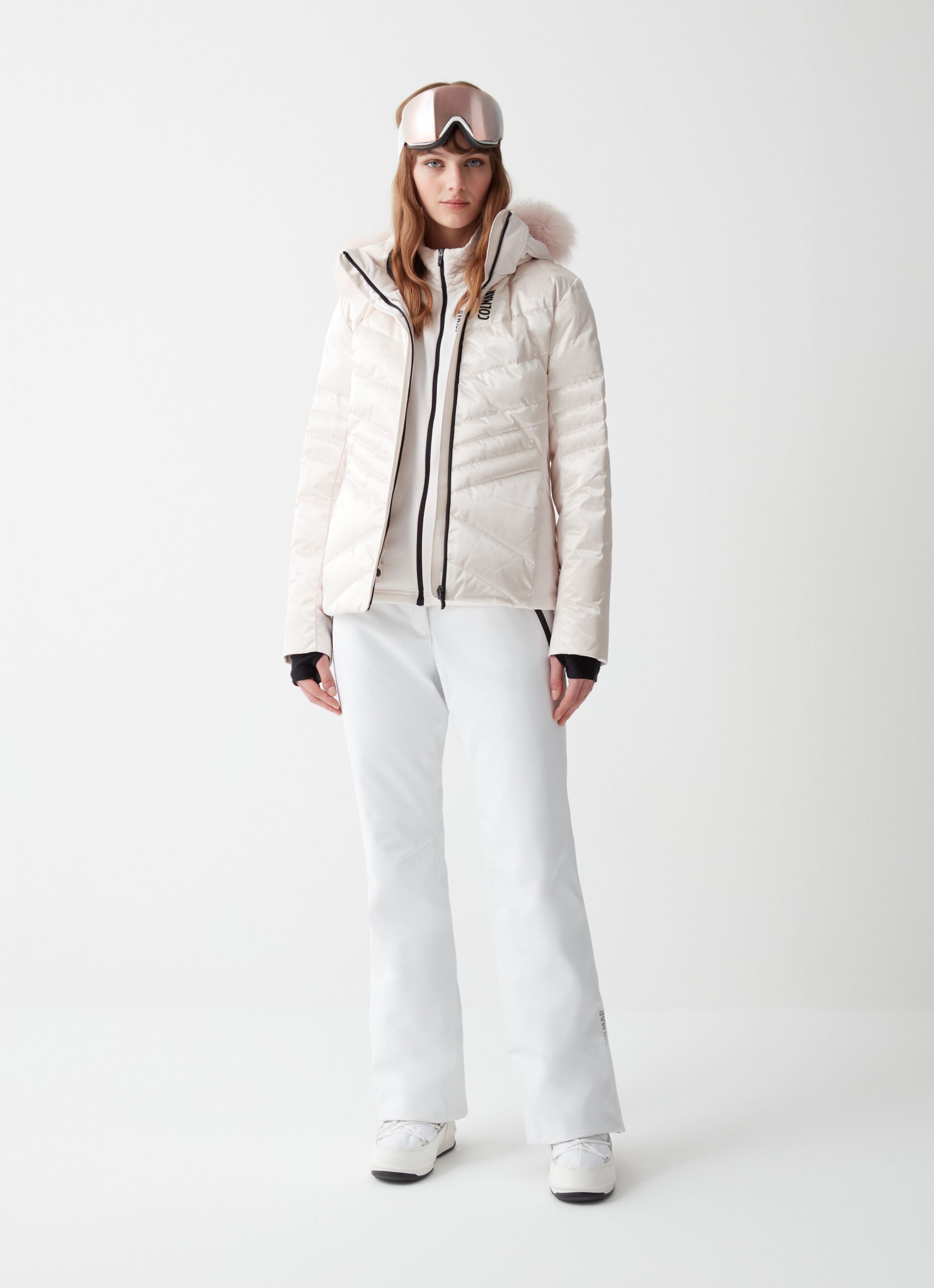 Chaqueta de esquí de raso impermeable