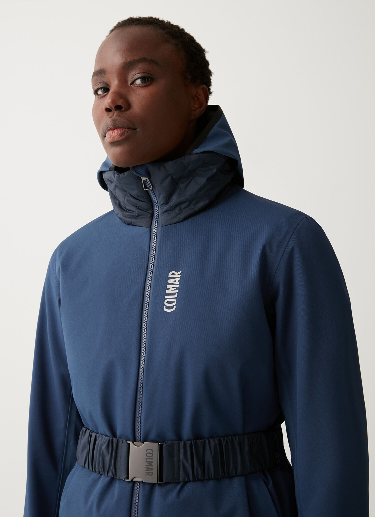 Chaqueta de esquí elástica con cintura elástica