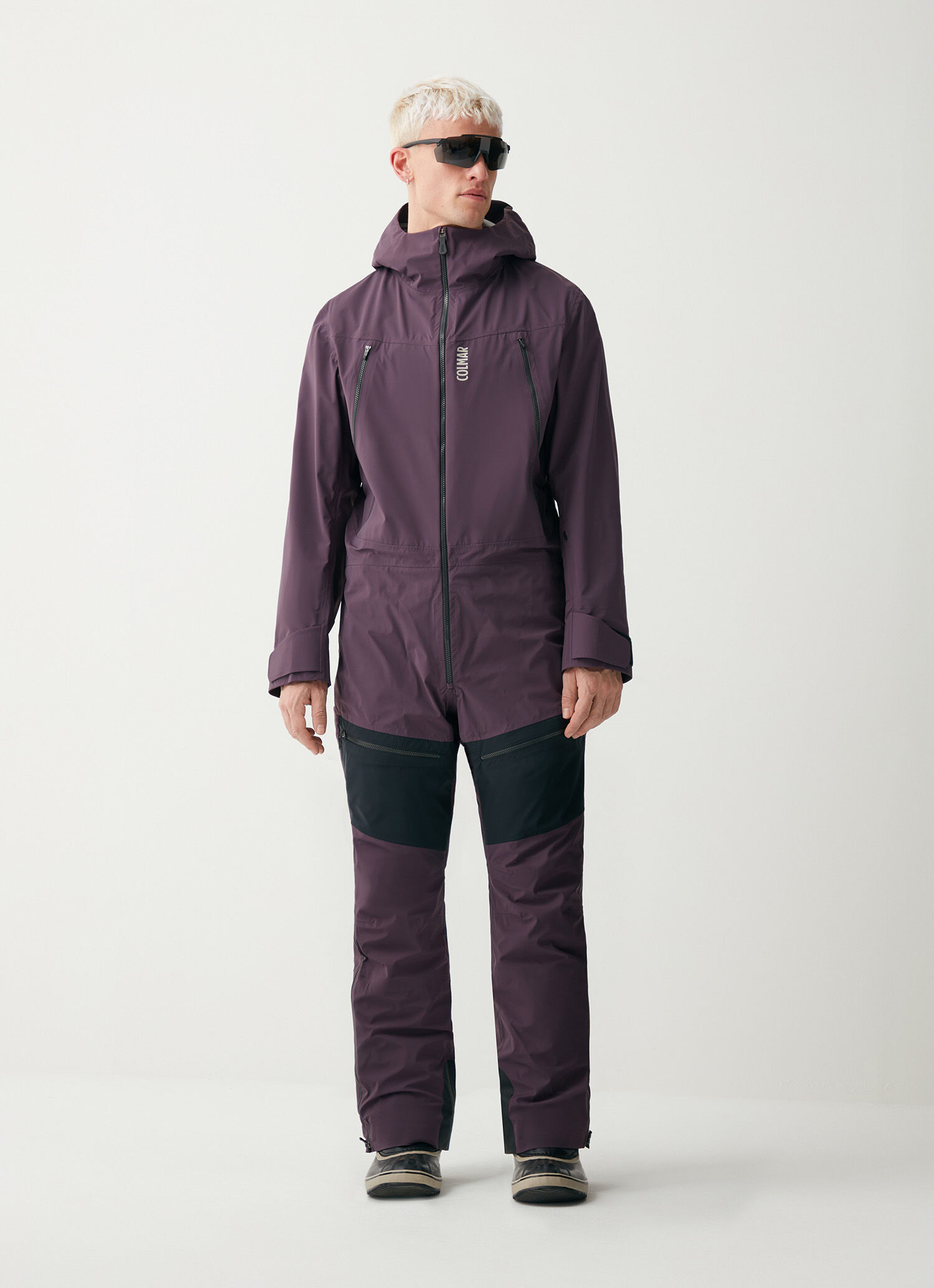 Unpadded shell snow suit