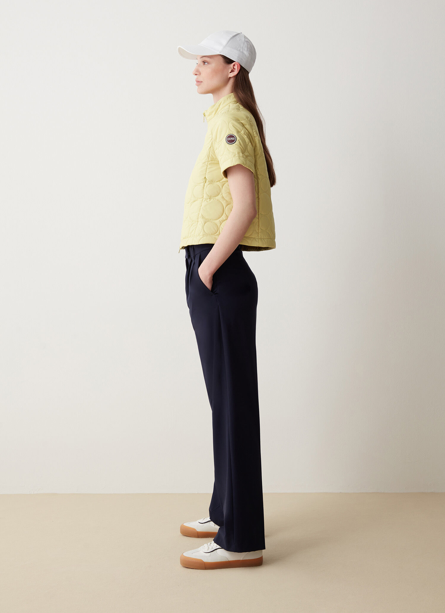 Chaqueta de media manga con acolchado por ultrasonidos