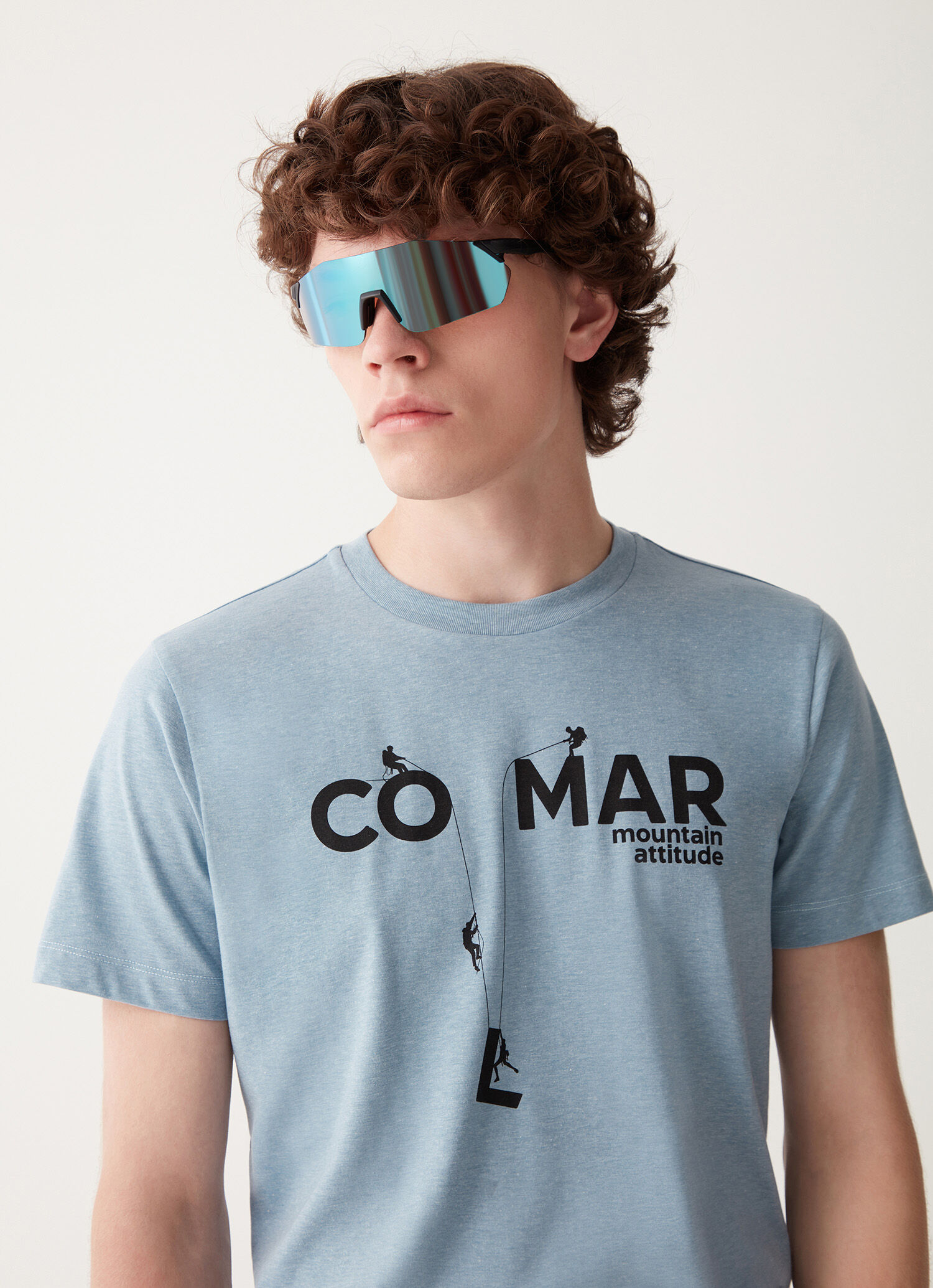 Camiseta de manga corta de tejido reciclado