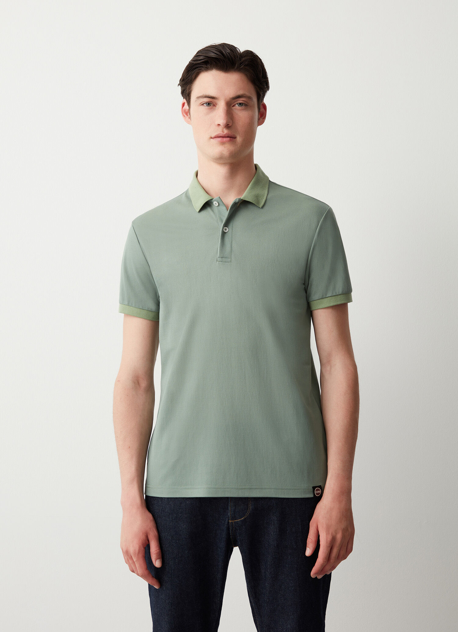 Polo de manga corta en fresco Oxford