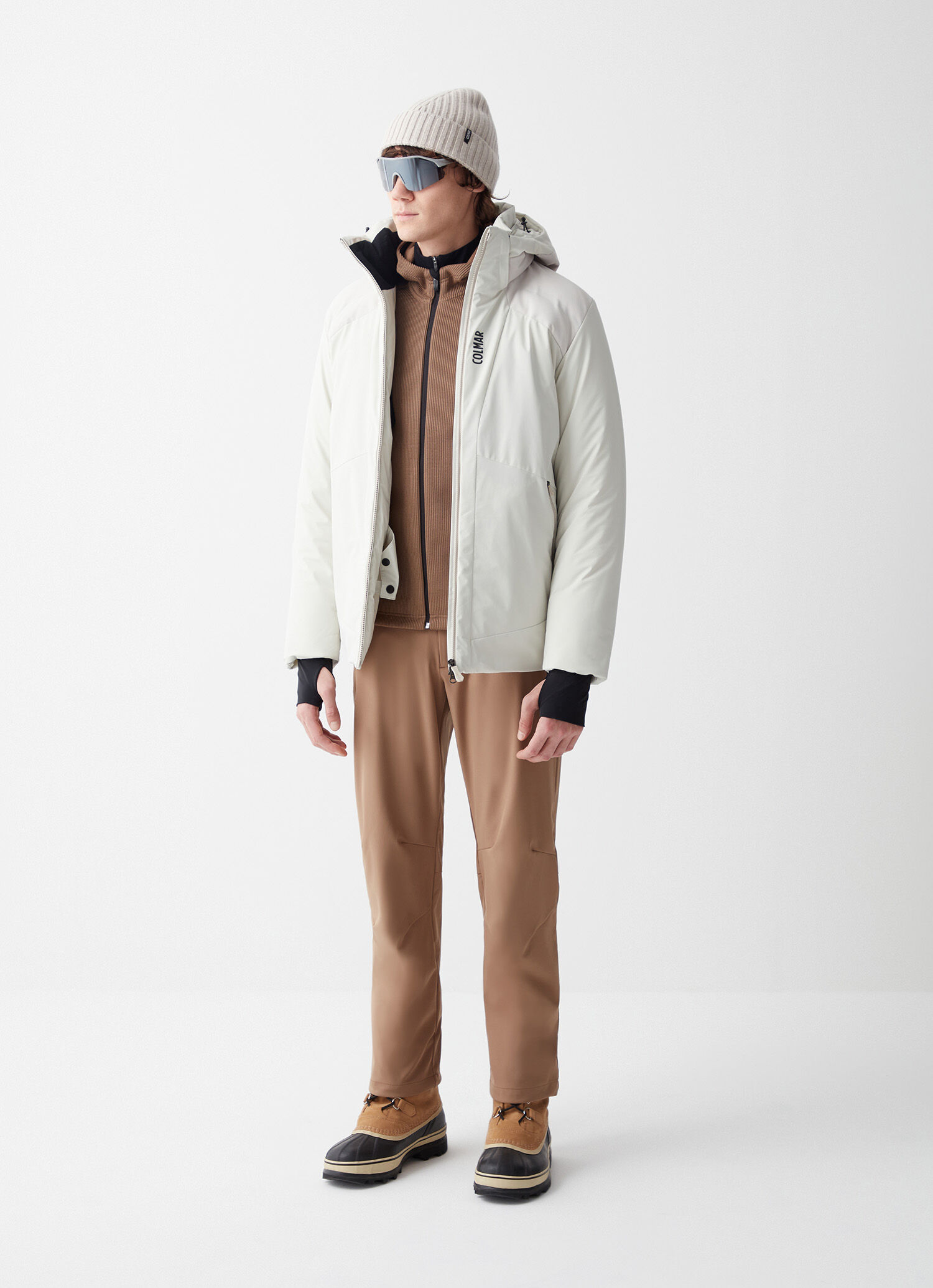 Chaqueta de esquí extra warm con braga de cuello