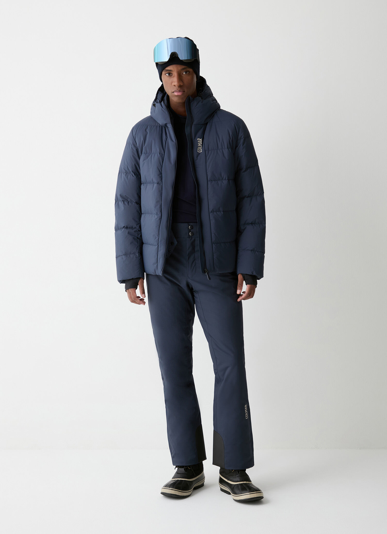 Extra-warm puffy ski jacket