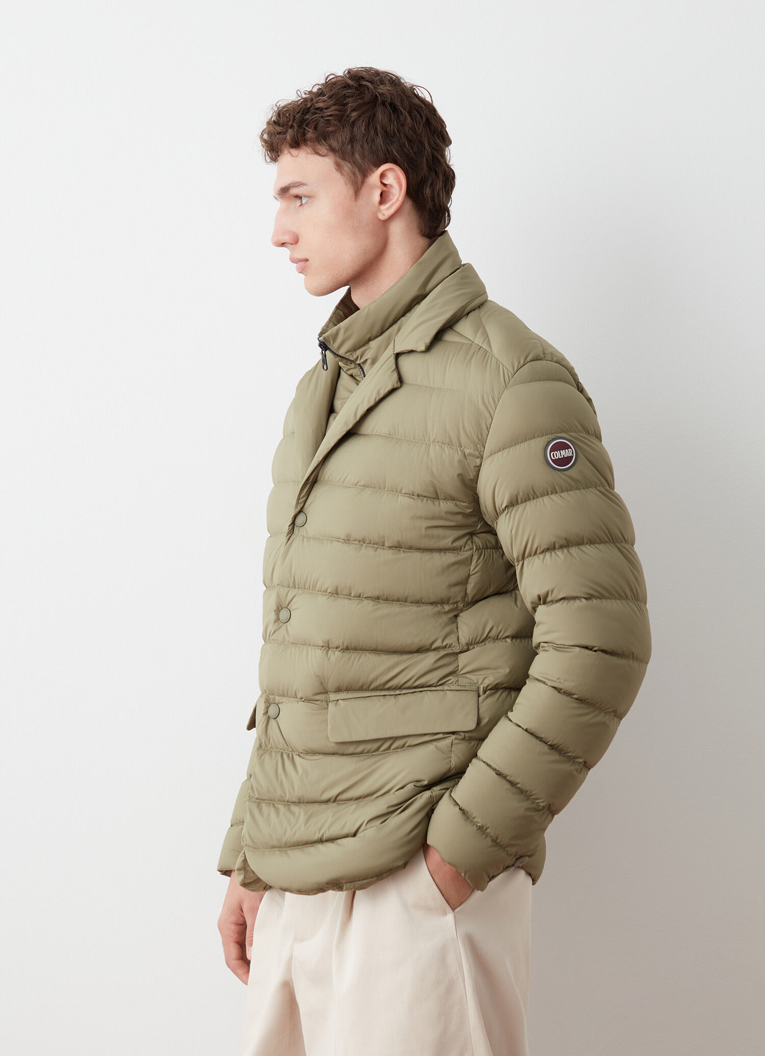 Blazer elástico de plumón supermate