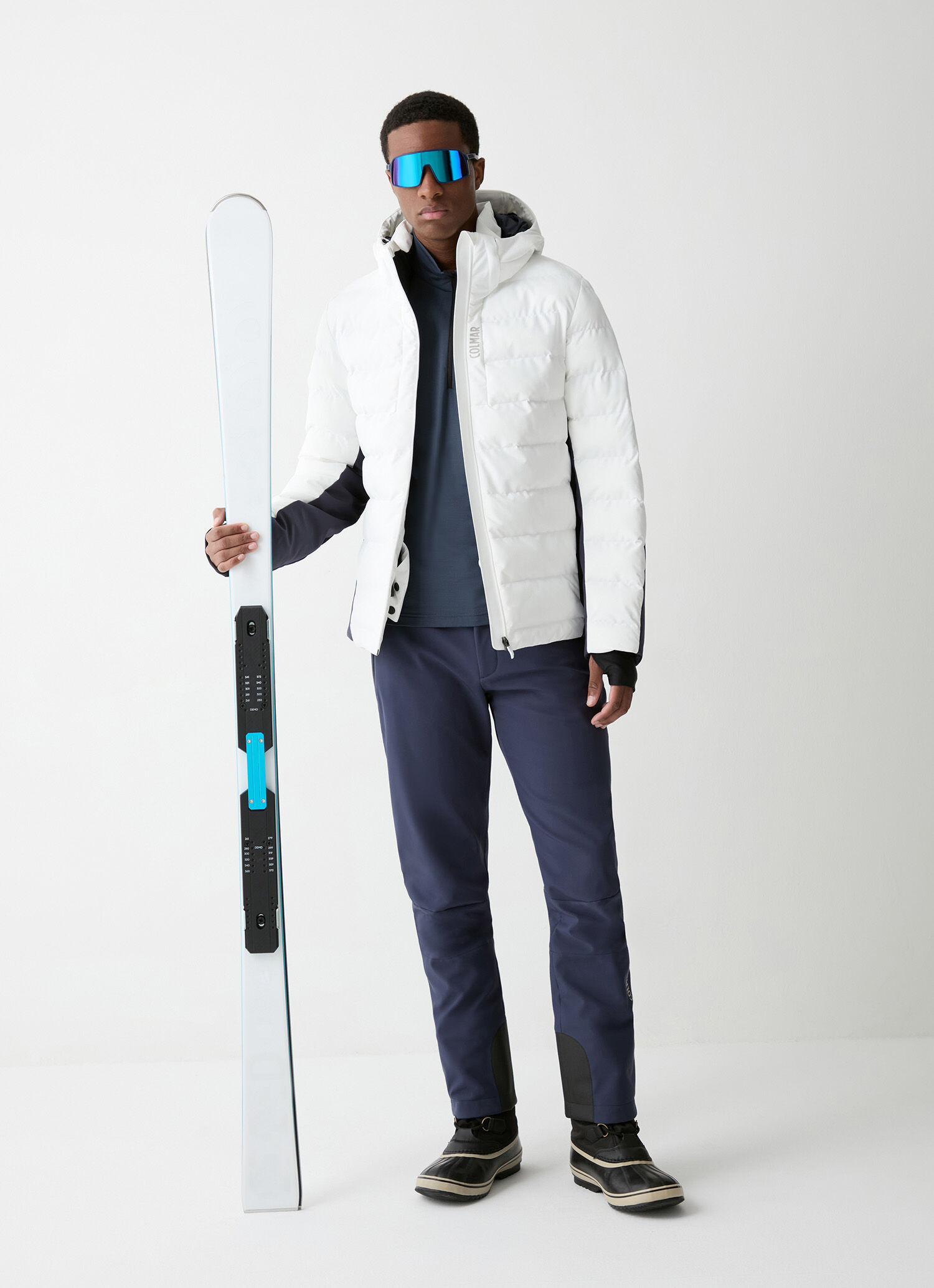 Quilted ripstop ski jacket