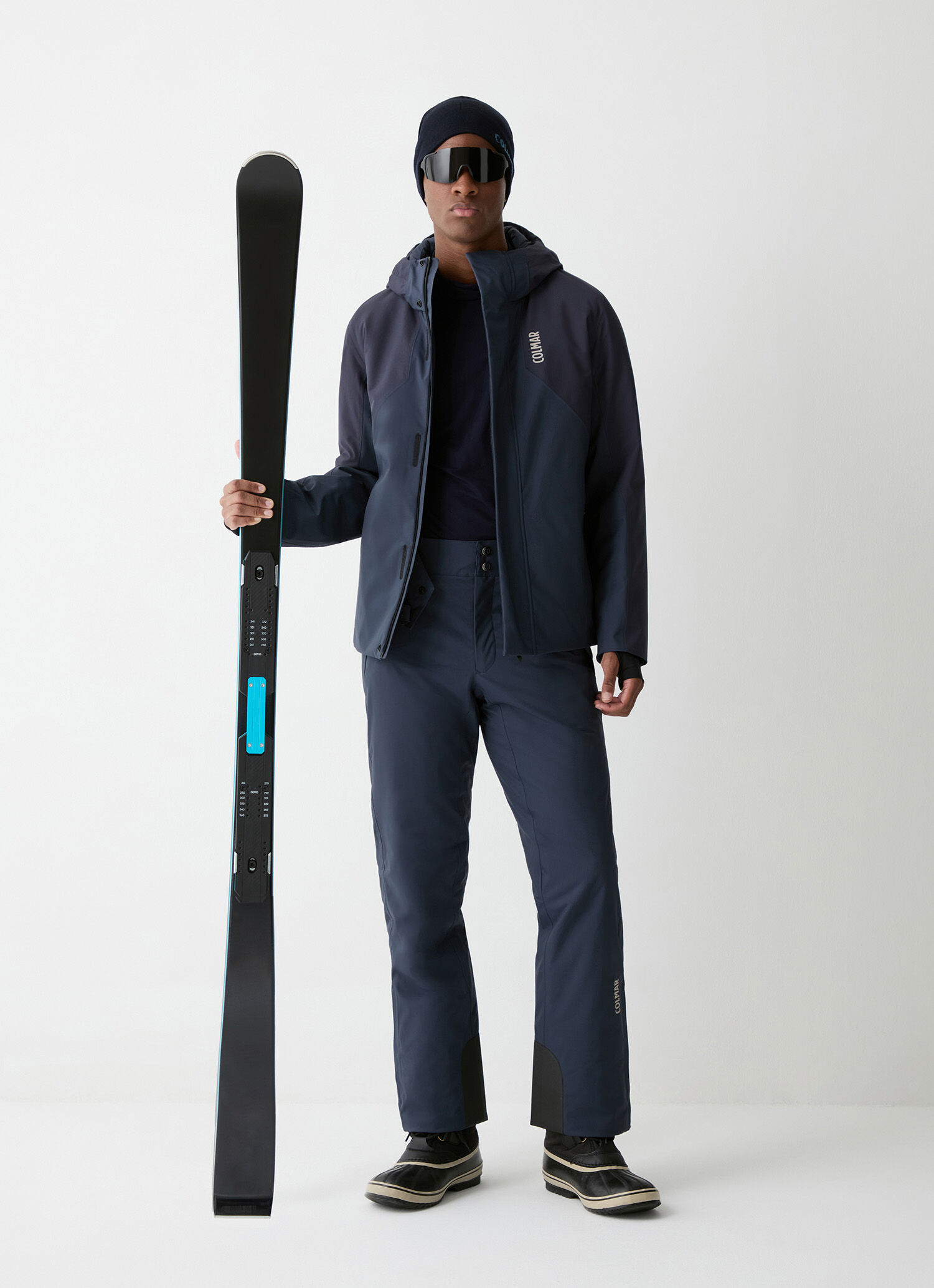 Chaqueta de esquí con capucha fija