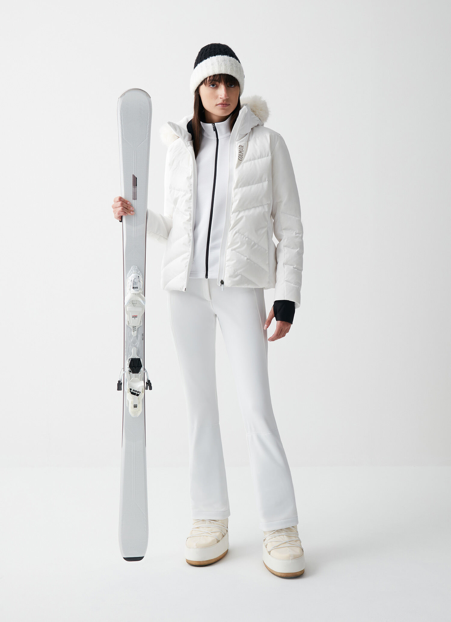 Plumífero de esquí extra warm con pelo