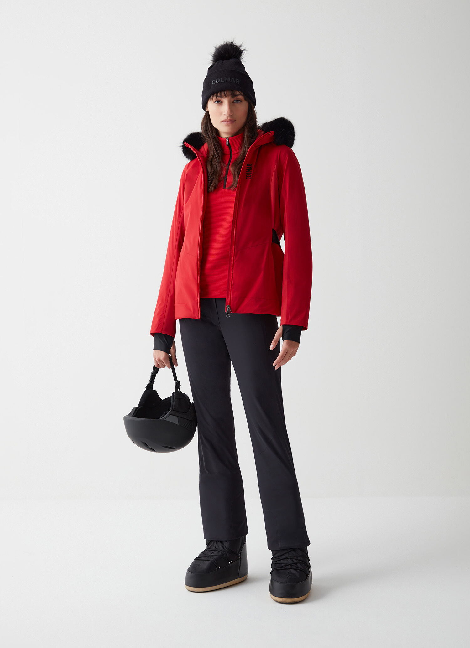 Parka de esquí con pelo