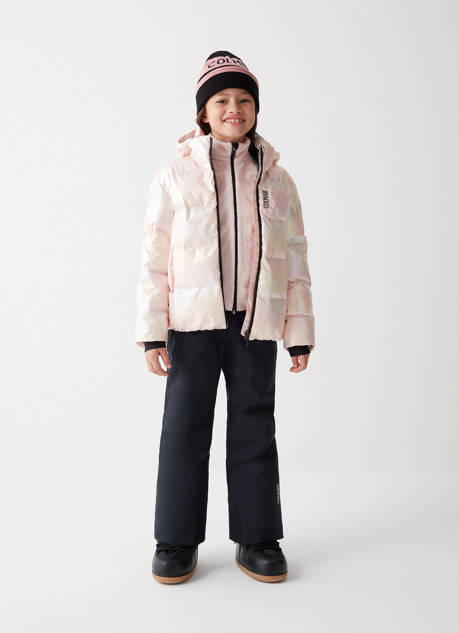 Chaqueta de esquí puffy para niña