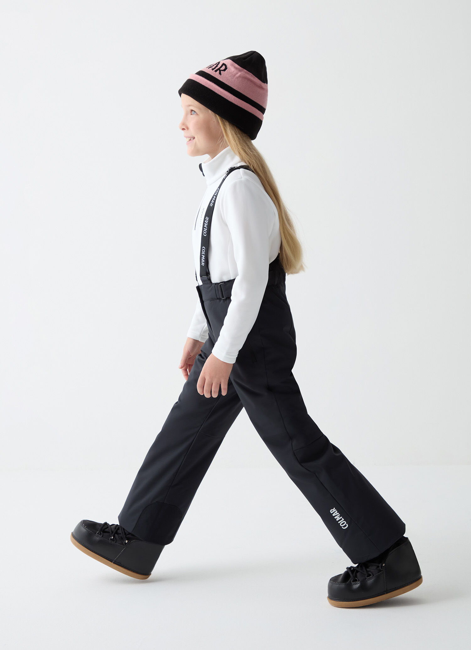 Girls’ ski bib and brace