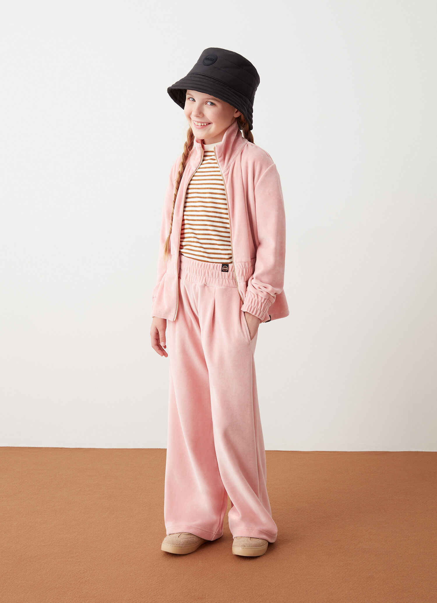 Pantalón de chándal palazzo de terciopelo