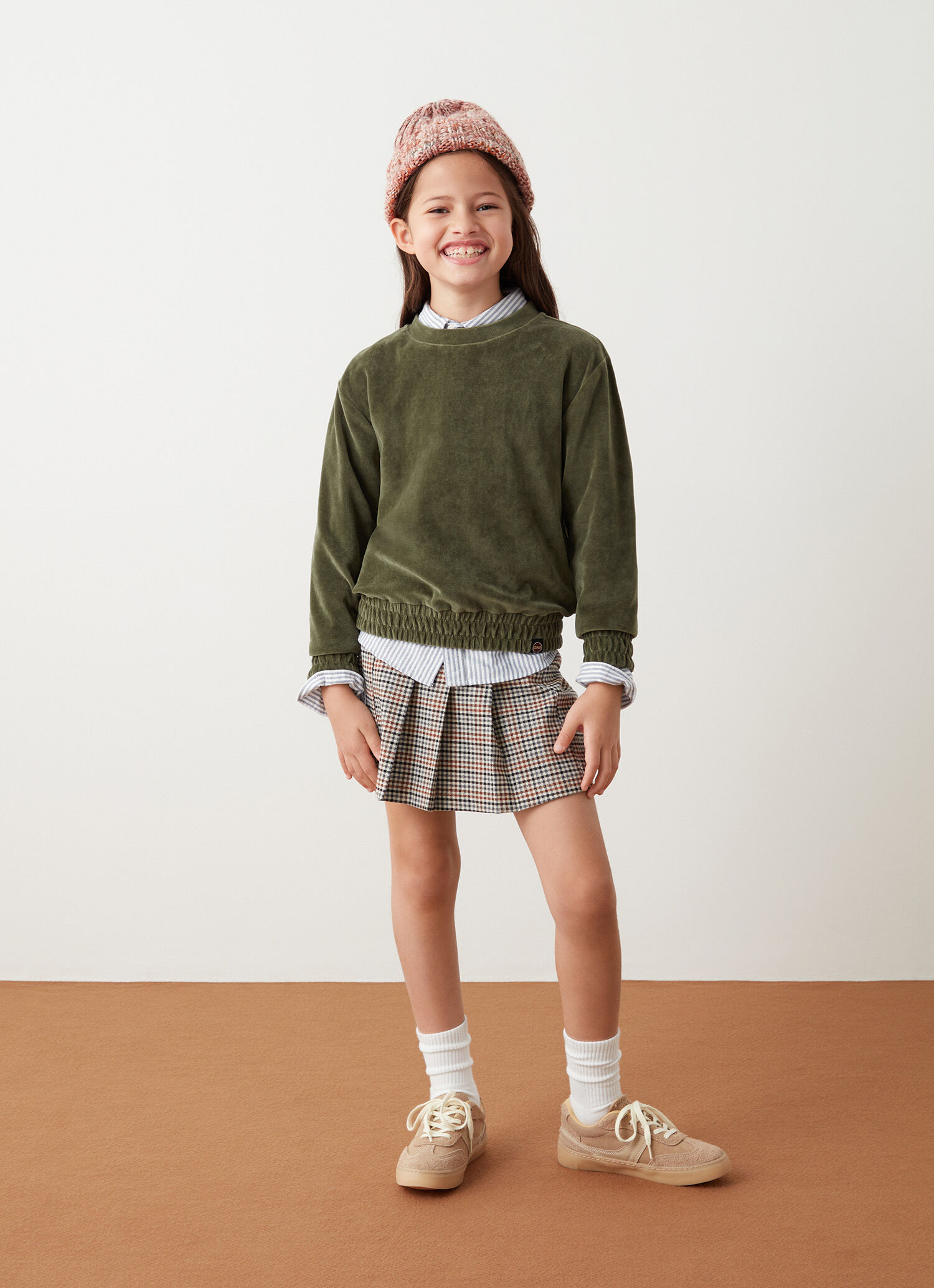 Sudadera de terciopelo con banda elástica