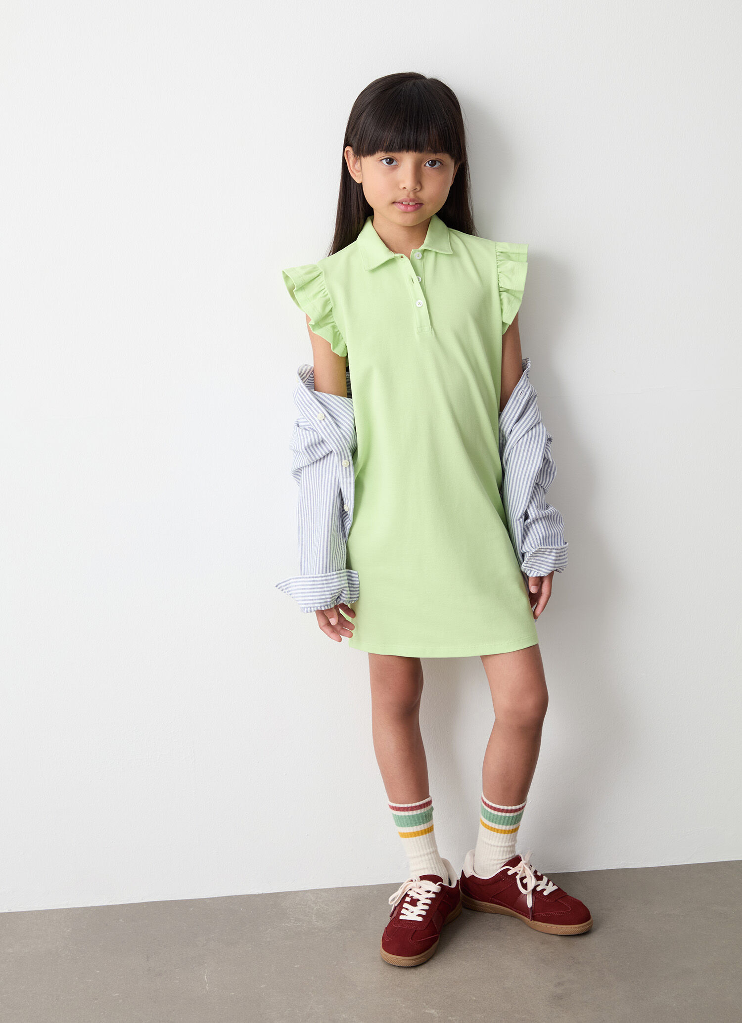 Vestidito de piqué con volantes