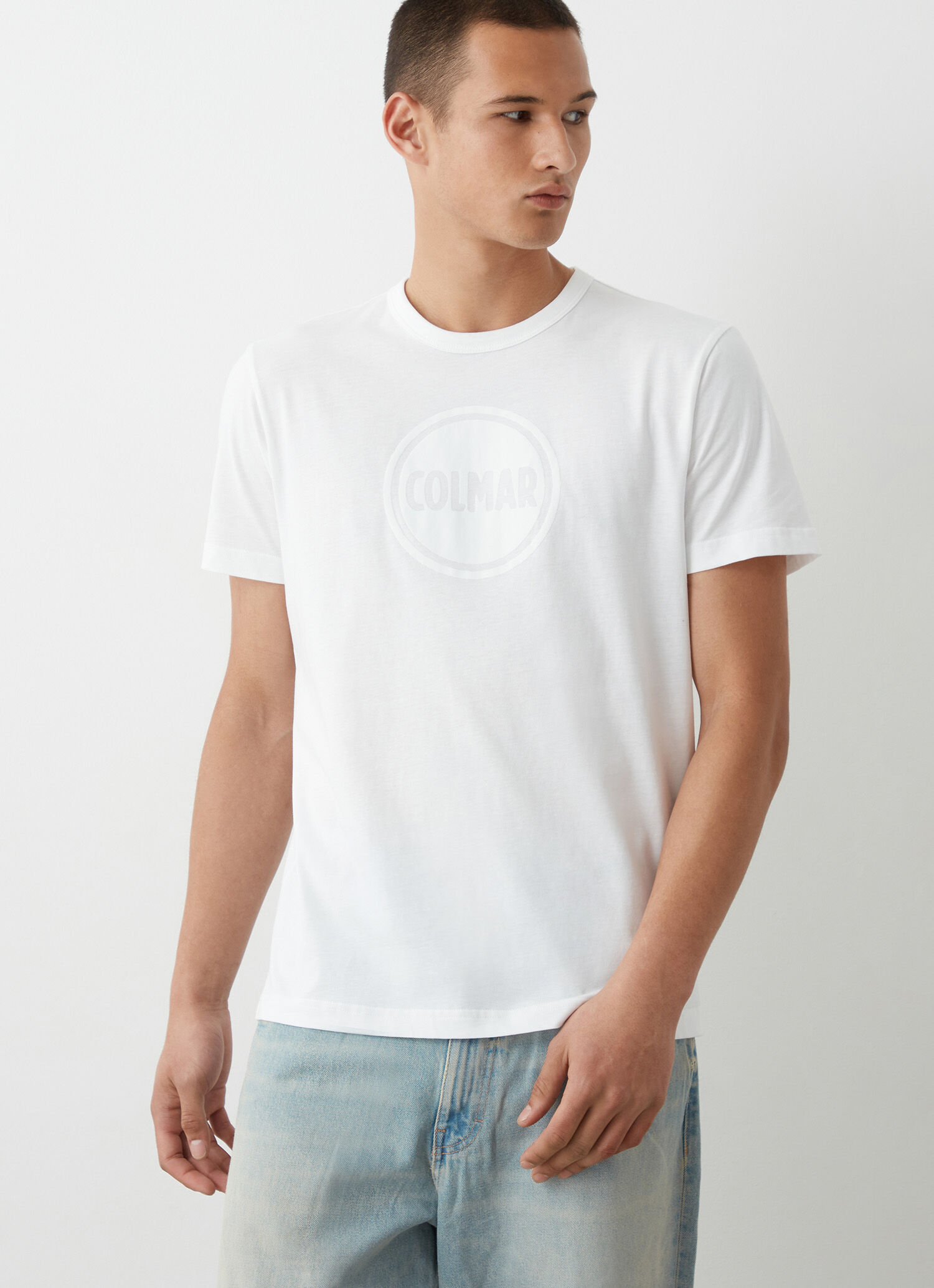Short-sleeved branded T-shirt