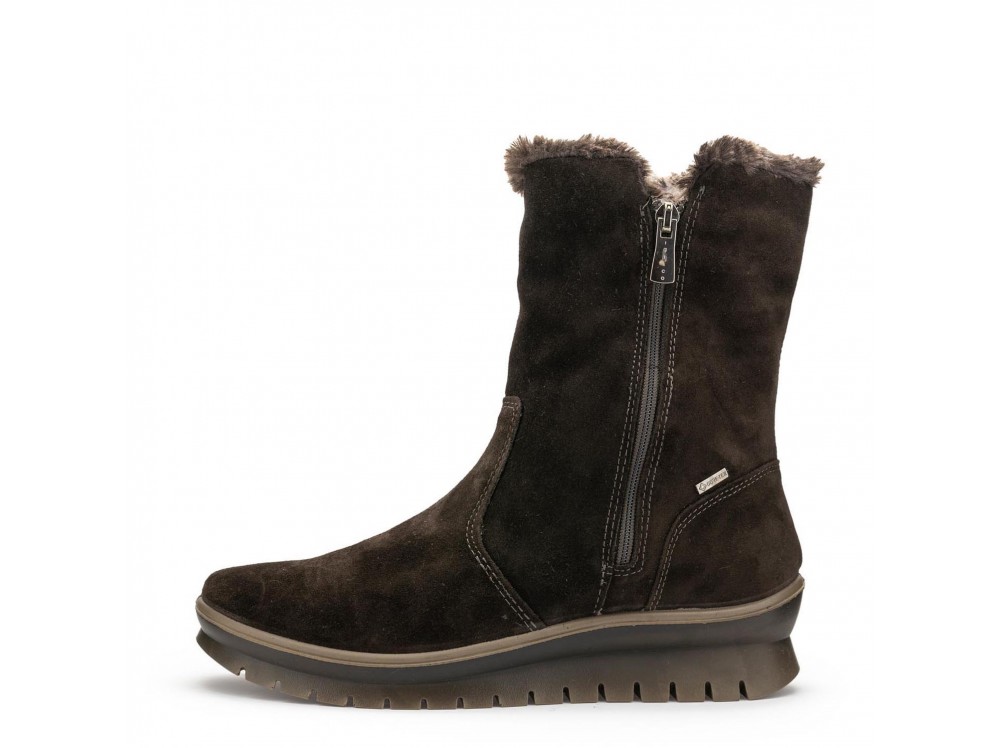 Bota Goretex serraje marrón con cremallera 8160611 de Igi&Co