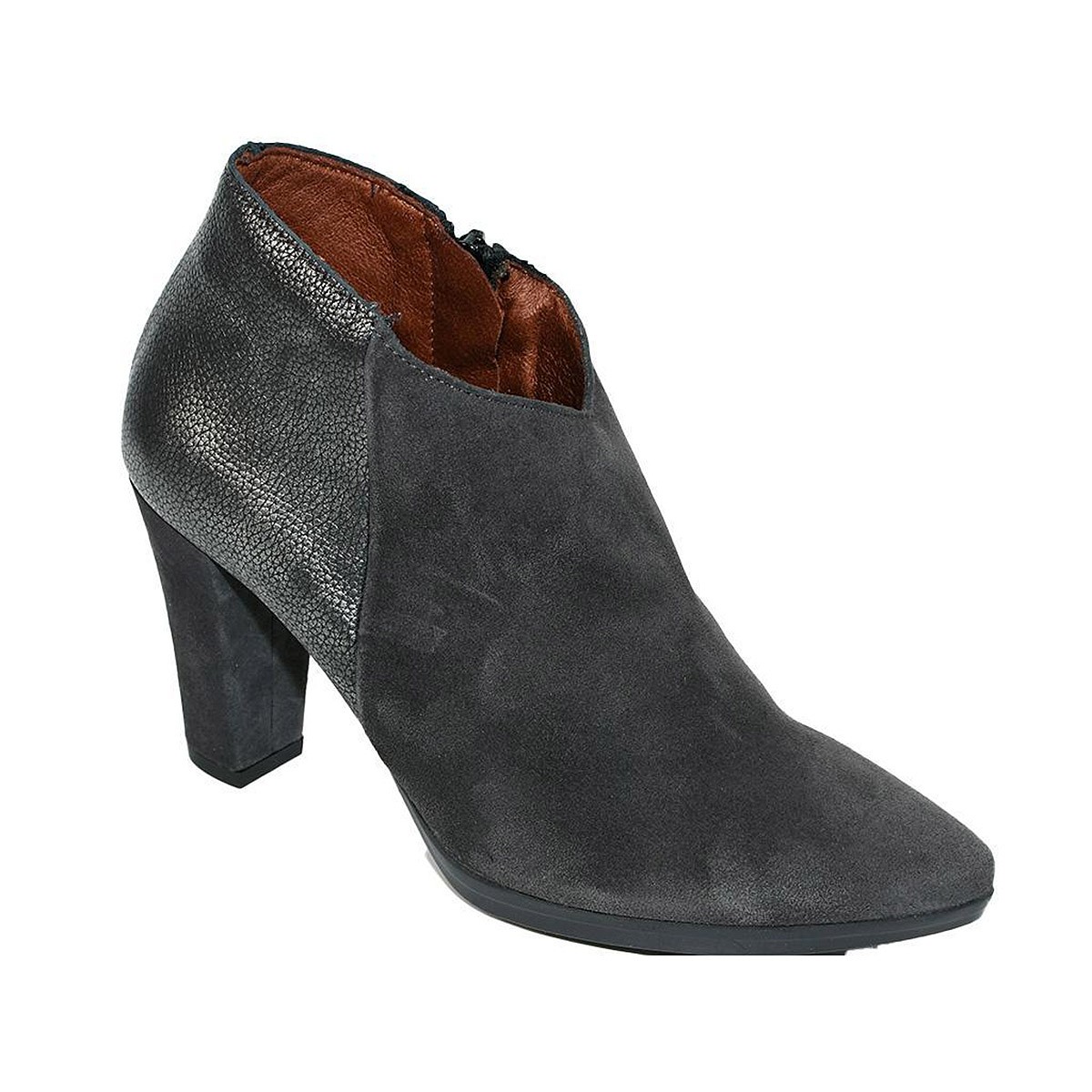 82393 Desireé Botín Piel confort Cremallera plataforma Mujer