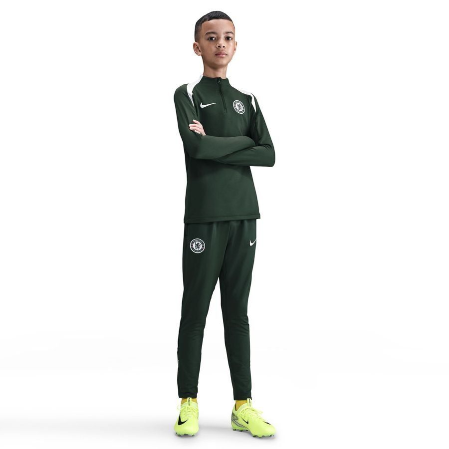 Chelsea Camisa de entrenamiento Dri-FIT Strike Drill - Verde/Verde/Phantom Marl/Phantom Marl Niños