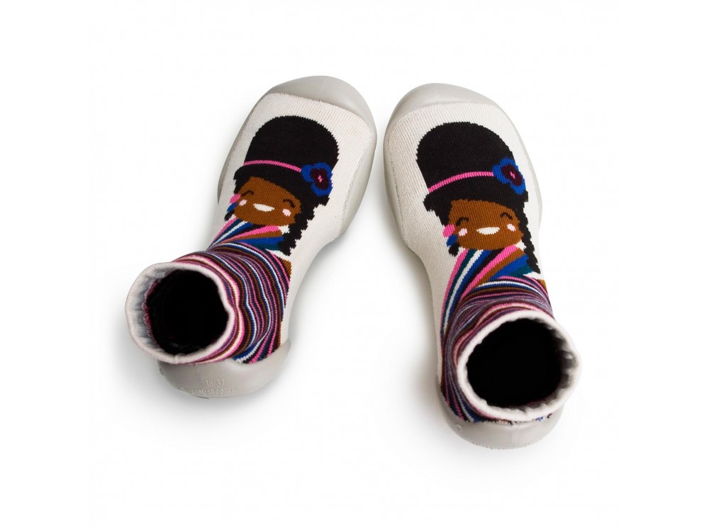 Zapatilla para casa calcetin muñeca etnica Collegien