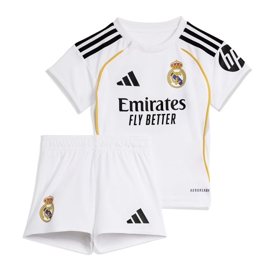 Real Madrid Camisa Primera Equipación 2025/26 Kit para bebés Niños