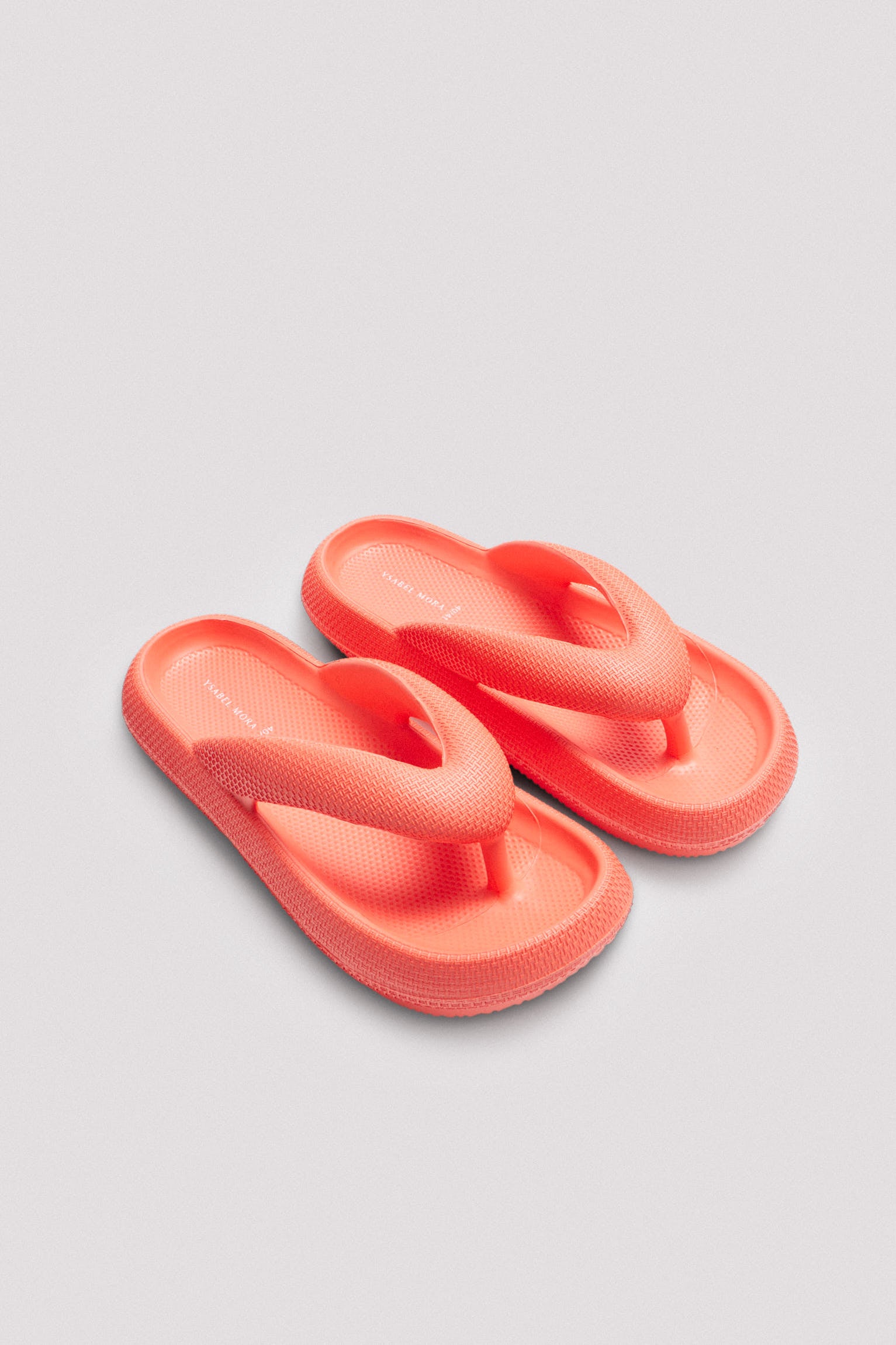 Chanclas de playa de dedo antideslizantes ligeras extra comfort coral