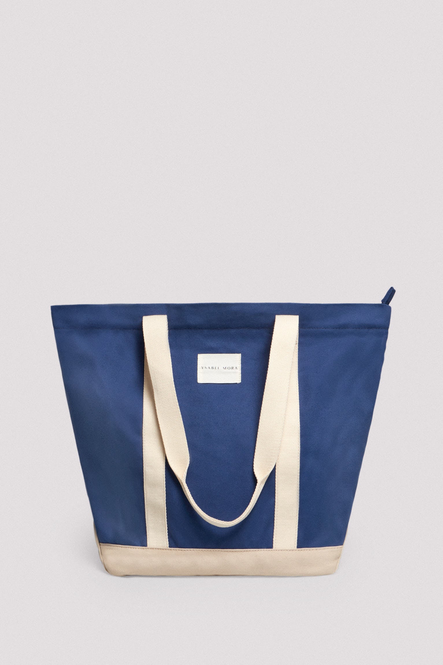 Bolso de playa de tela marino
