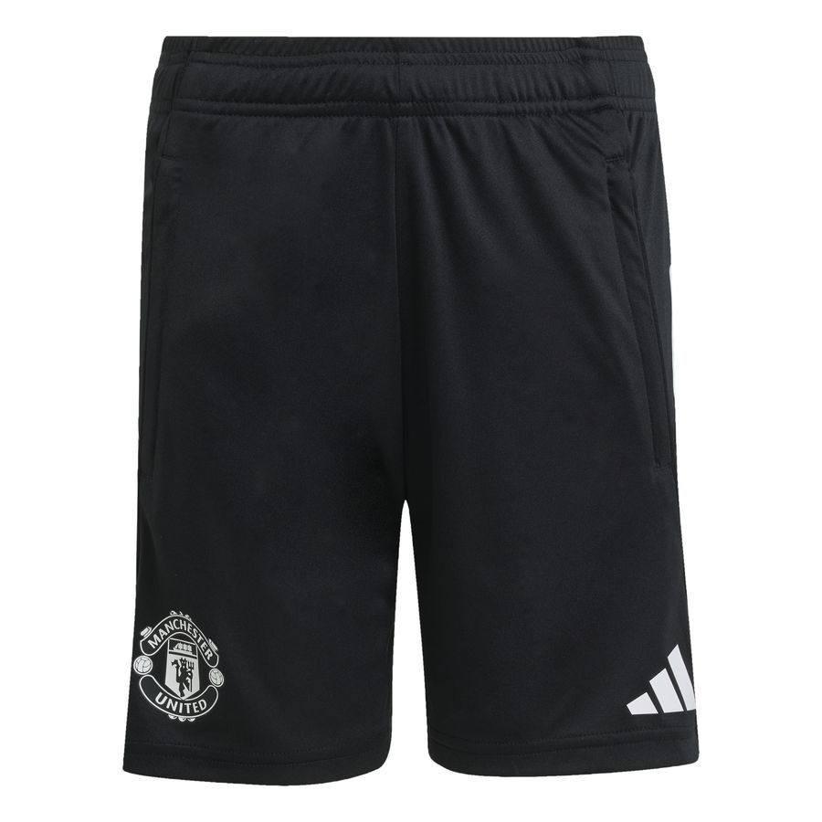 Manchester United Pantalones cortos de entrenamiento Tiro 25 - Negro/Púrpura Niños