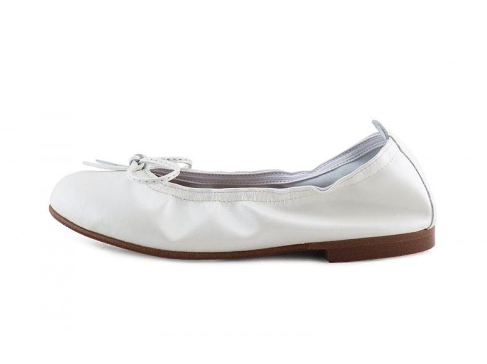 Bailarina piel angora con elástico y lazo Eli para Jeromín