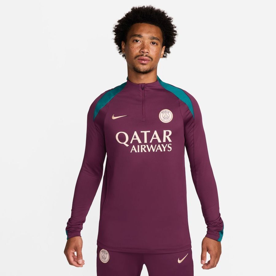 Paris Saint Germain Camisa de entrenamiento Dri-FIT Strike Drill - Bordeaux/Geode Teal/Helado de guayaba