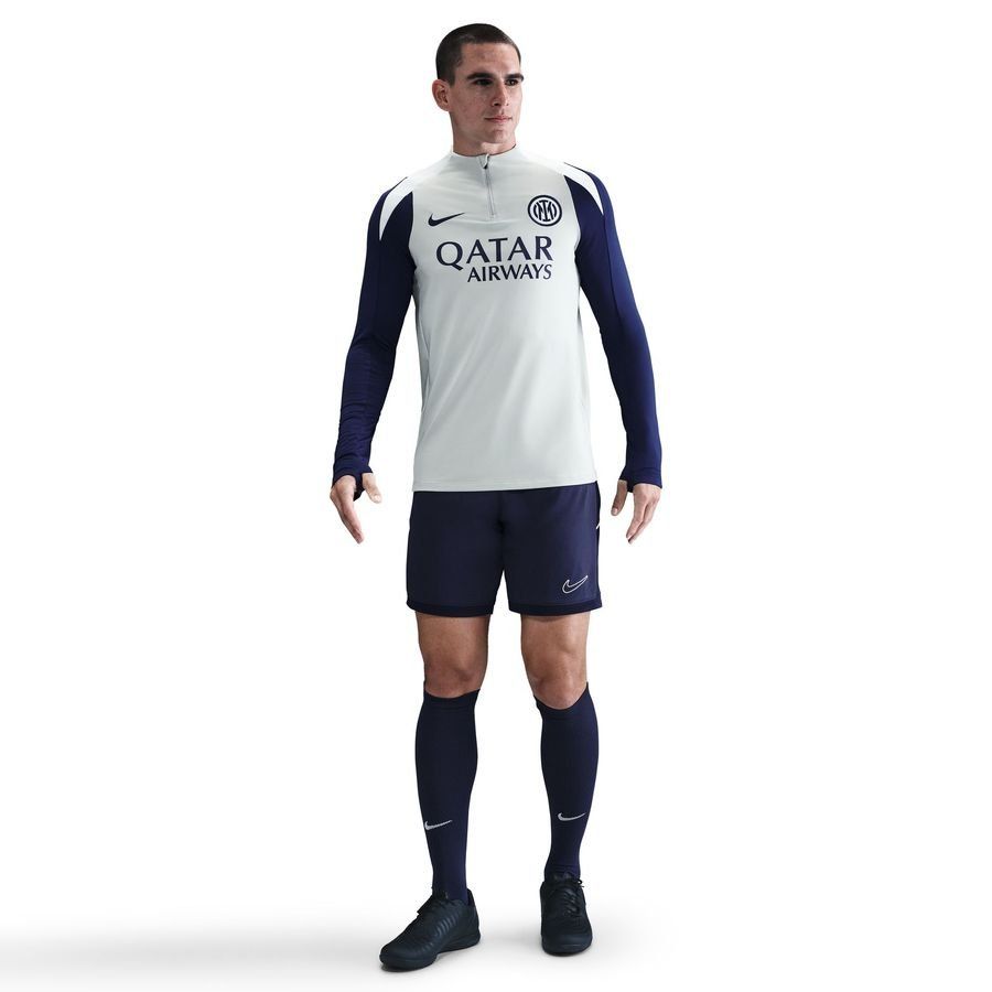 Inter Camisa de entrenamiento Dri-FIT Strike Drill - Gray/Vacío azul/Turquesa
