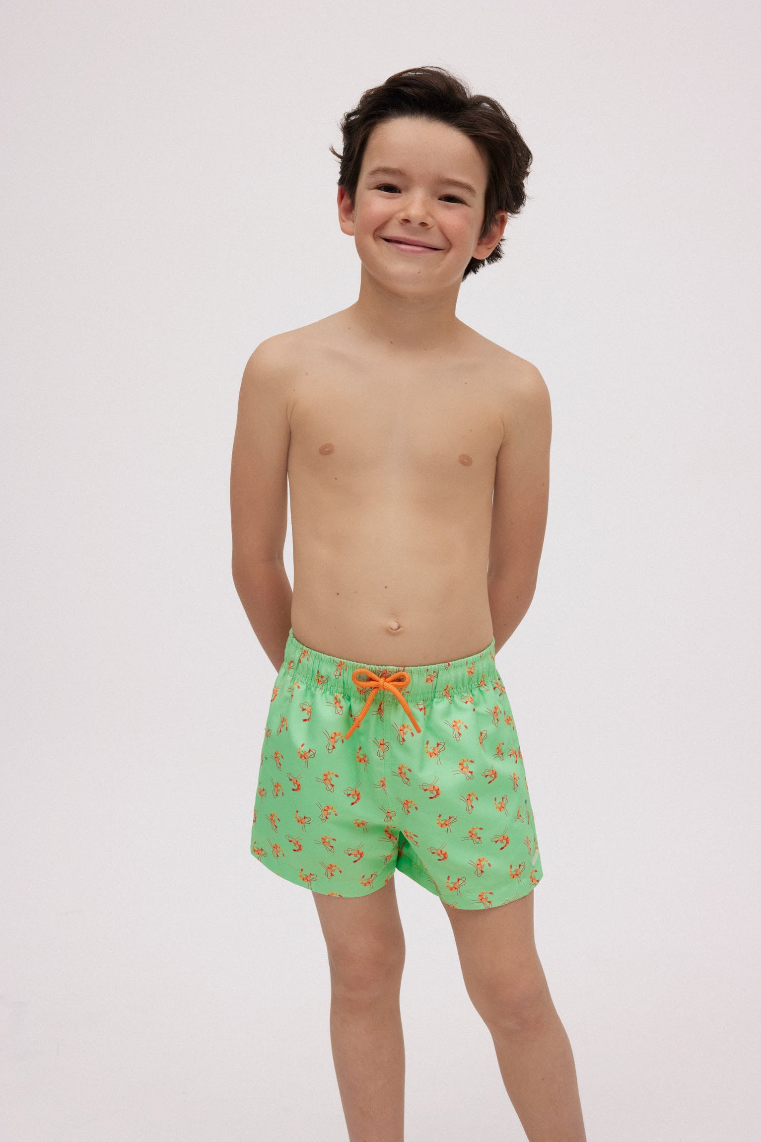 Bañador niño corto estampado seafood