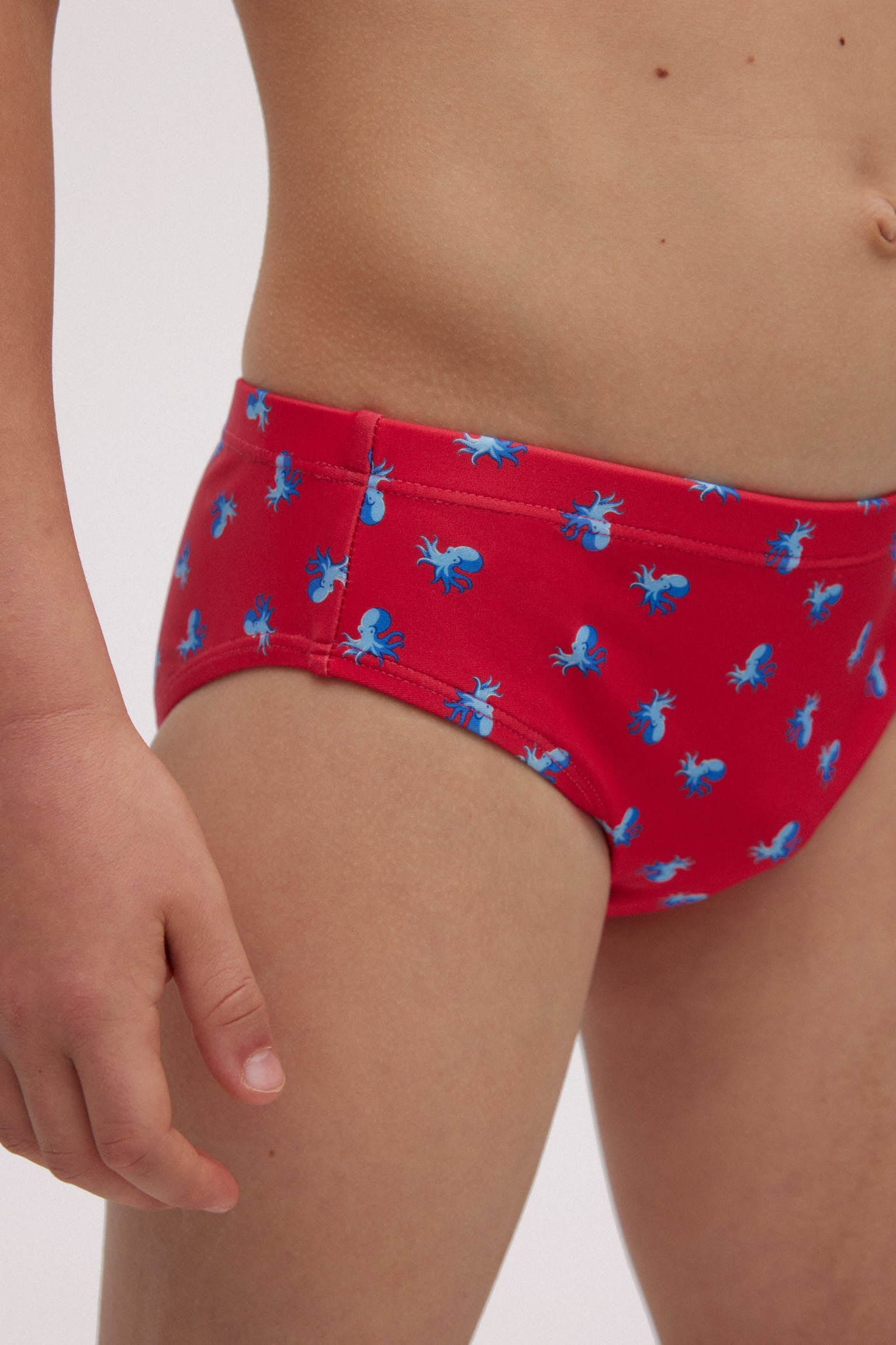 Bañador slip niño estampado pulpos