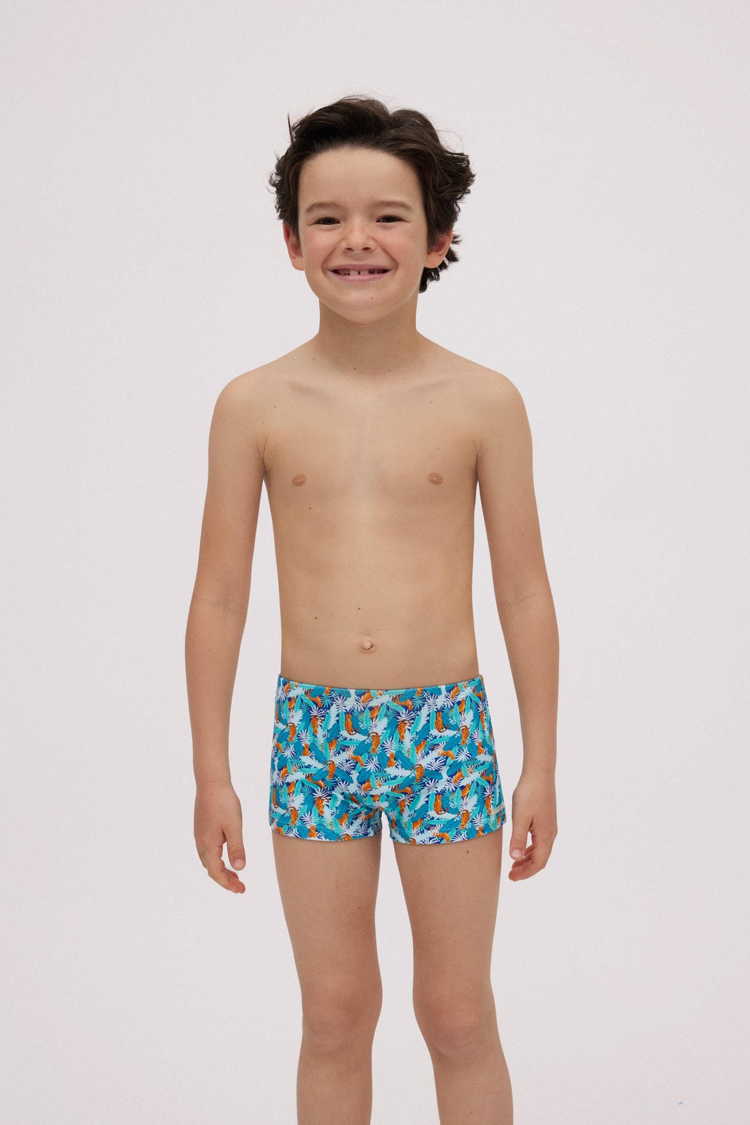 Bañador bóxer niño estampado gatos