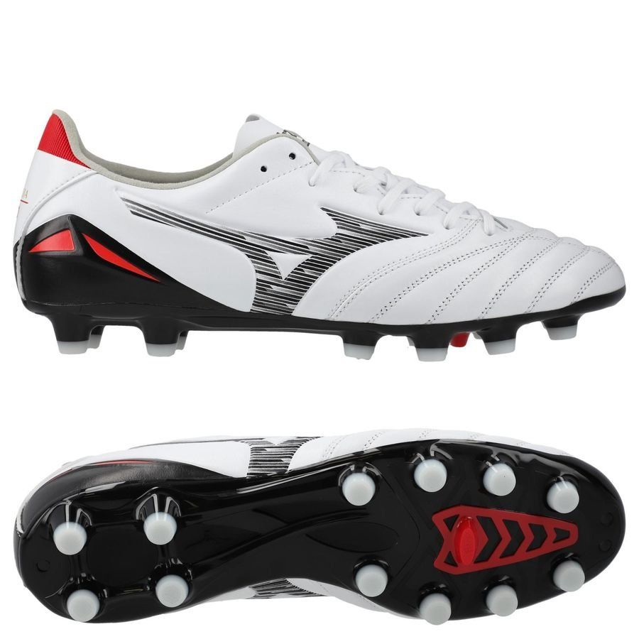 Mizuno Morelia Neo IV Profesional FG - Blanco/Negro/Rojo chino
