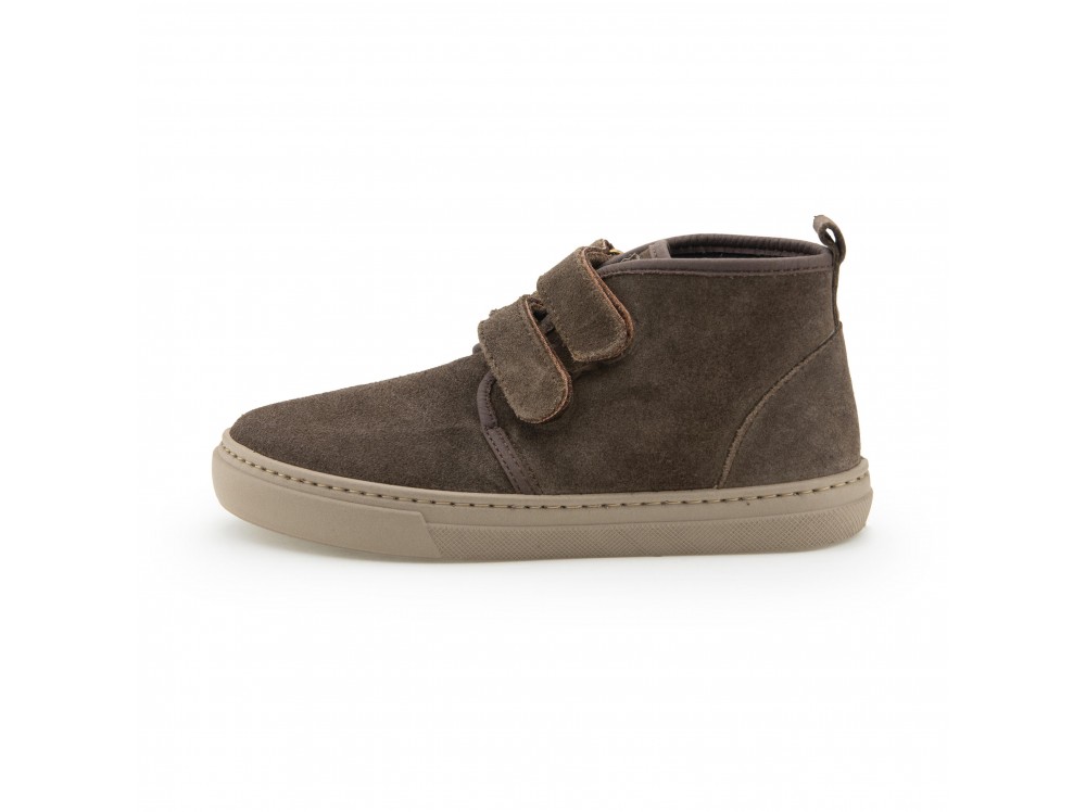 Bota ante marrón con dos velcros 93887 de Cienta