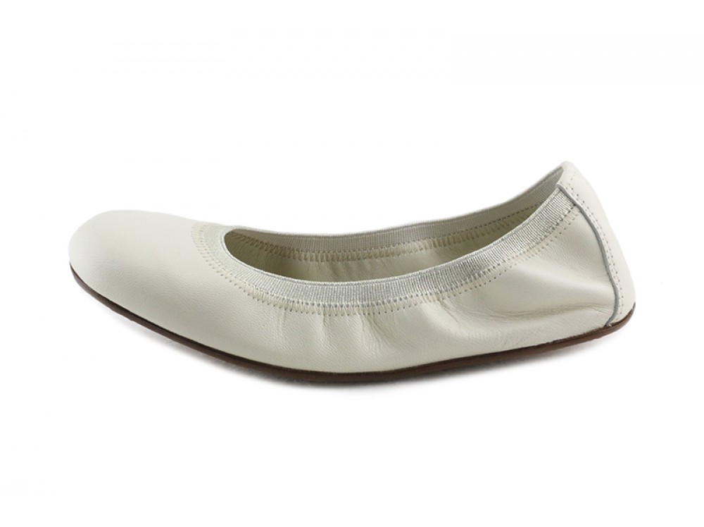 Bailarina piel beige elástico Eli para Jeromín