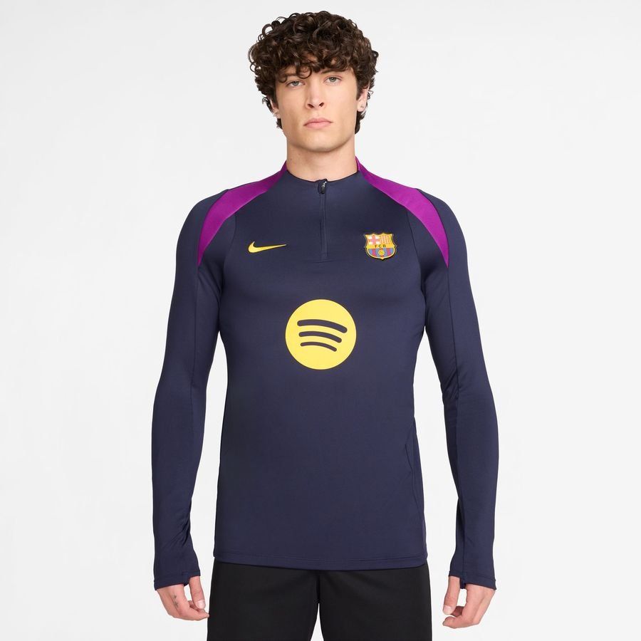 Barcelona Camisa de entrenamiento Dri-FIT Strike Drill - Imperial Purple/Midwest Gold